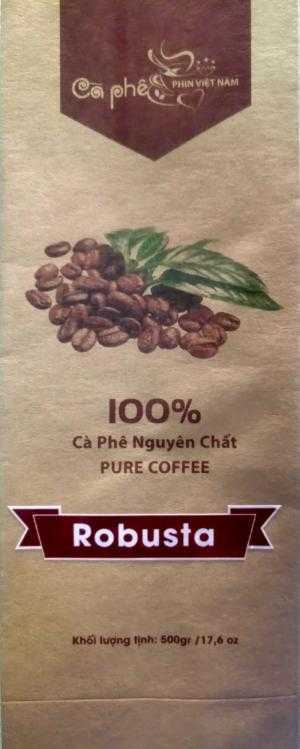 Cà phê rang nguyên chất 100% Robusta (bơ)