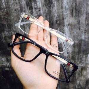 Mắt kính giả cận gọng kim Gucci