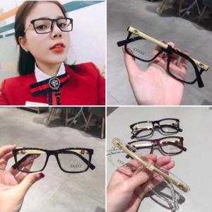 Mắt kính giả cận gọng kim Gucci