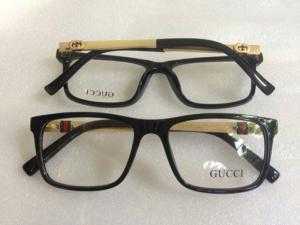 Mắt kính giả cận gọng kim Gucci