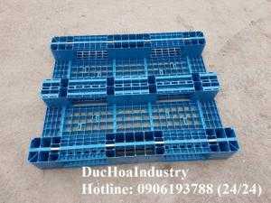 Pallet nhựa cũ tại Long An 1100x1100x120 mm