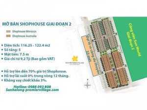 Suất ngoại giao mặt đường Shop House Sun Hạ Long