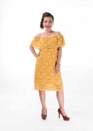 Xinh Hơn Với Đầm Ren Hở Vai (Dr06)