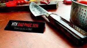Dao phúc sen, thái tam giác