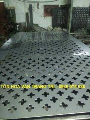 Tôn dập lỗ - Tôn đột tròn - Tôn đột lỗ hoa văn