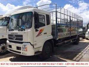 Bán xe tải Dongfeng B170 9.35 tấn - 9T35 - 9.350kg trả góp 90%, lãi suất ưu đãi