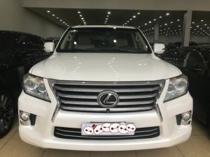 Bán Lexus LX570 màu trắng ,nội thất kem,Model và đăng ký cuối 2014,xe siêu lướt,biển Hà Nội