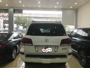 Bán Lexus LX570 màu trắng ,nội thất kem,Model và đăng ký cuối 2014,xe siêu lướt,biển Hà Nội
