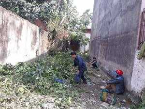 Khu đất đã dọn sạch sẽ, phát quang sẵn sàng cho xây dựng nhà