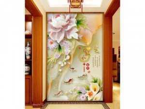 tranh dán tường, gạch 3d