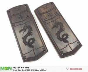 Vỏ gỗ điện thoại 1202, 1280 bằng gỗ Mun