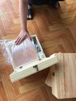 Đá muối Himalaya chính hãng, loại mặt đá cong