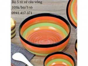 Bộ 5 tố sứ cầu vồng