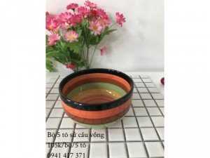 Bộ 5 tố sứ cầu vồng