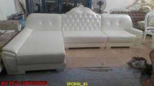 Xưởng sản xuất bộ bàn ghế gỗ tân cổ điển chữ l nhỏ gọn ms SFCĐGL_81 - nội thất Kim Anh