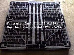 Pallet nhựa 2 mặt 1100x1100x120 mm - Giá tốt hơn nữa gọi Duc Hoa Industry 0906193788 (24/24)