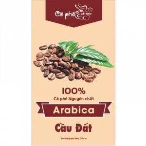 Cà Phê Arabica Cầu Đất (hạt sàn 18-TCXK, Mộc+Bơ)