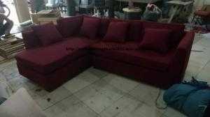Sofa góc L bọc vải bố sang chảnh (theo kích thước bản vẽ) - Xưởng sản xuất sofa giá rẻ tại HCM