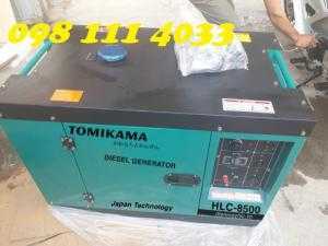 Máy phát điện Tomikama chạy dầu Nhật bản, cách âm chống ồn 5kw 7kw 10kw