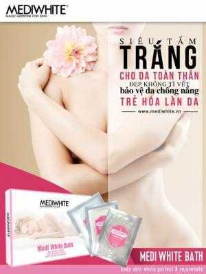 Kem Tắm Trắng 3 Trong 1 Medi White Bath