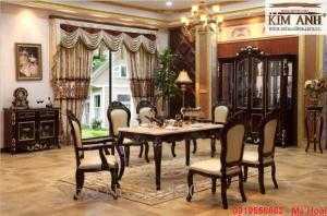 bộ bàn ăn tân cổ điển