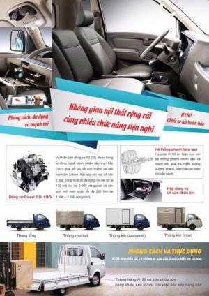 xe tải nhẹ huyndai porter 150 trả trước 120 triệu