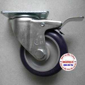 Bánh xe công nghiệp xoay khóa