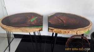 Mặt bàn gỗ Me Tây đổ epoxy