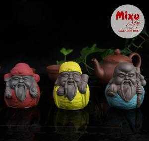 Bộ Tam Đa Phúc Lộc Thọ - Gốm Tử Sa