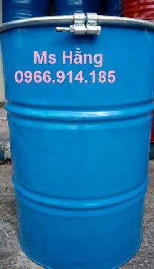 Thùng phuy sắt nắp kiềng 220 lít,thùng phuy sắt cũ đựng hóa chất