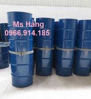 Thùng phuy sắt nắp kiềng 220 lít,thùng phuy sắt cũ đựng hóa chất
