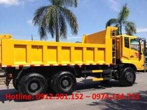 Với thể tích 10 khối, xe ben YC260 chở được khối lượng hàng hóa lớn