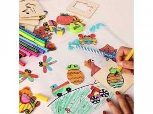 Bộ khuôn vẽ bằng gỗ dành cho các bé