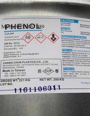 Hoá Chất Phenol 99,9% C6H5OH Taiwan
