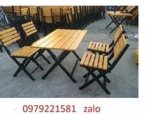 Bàn ghế gỗ chuyên dùng cho quán nhậu anh