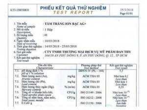 Tắm trắng ion bạc