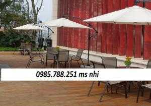 Dù cafe lệch tâm tròn giá rẻ nhất
