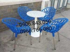 Bàn ghế nhựa hoa văn giá rẻ