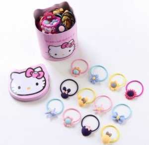 Hộp 40 Dây Buộc Tóc Hello Kitty Cho Bé - MSN1831090