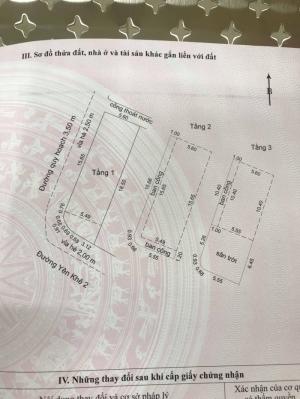 Bán nhà mặt tiền Yên Khê 2