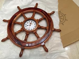 Mô hình Vô lăng tàu bằng gỗ 60cm