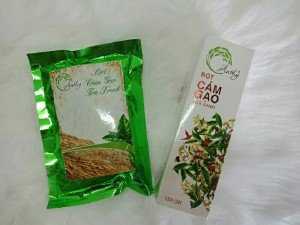 Cám gạo trà xanh
