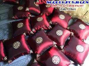 Gối tựa lưng trang trí bàn trà Nhật, gối ôm sofa, gối salon. Nệm Ngồi Ngọc Phát Sài Gòn.