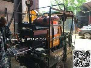 Máy phun vữa trát tường chạy diezel