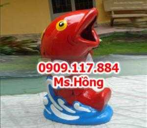 Thùng rác hình cá chép, thùng rác hình con voi