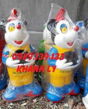 Bán thùng rác hình con thú giá rẻ, thùng rác hình con voi
