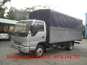 Jac 3.45 tấn/3T45 thùng mui bạt, thùng xe dài, xe có sẵn máy lạnh, giá cả tốt