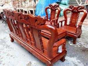 Bộ bàn ghế quốc đào gỗ hương vân