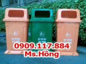 Thùng rác công cộng nắp kín nắp hở 60lit 90lit 120lit 240lit