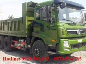 Xe tải ben Dongfeng Trường Giang 8.5 tấn màu xanh bộ đội